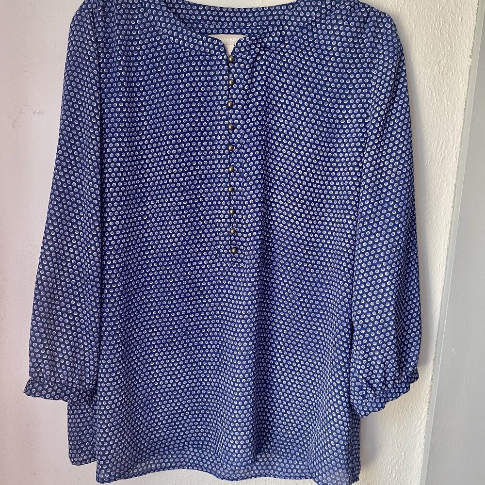 Banana Republic 3/4 length sleeve blouse - Picture 2 of 6
